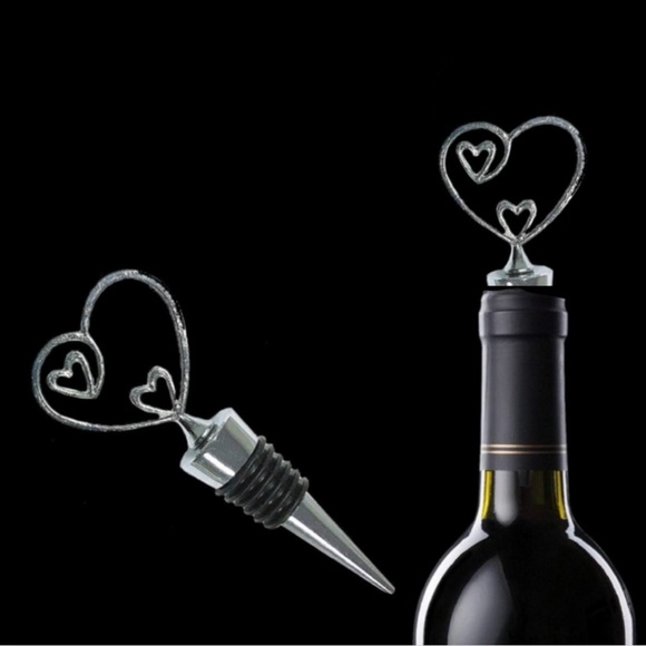 Wine Stopper, Cute Heart Shape, Reusable Wine and Beverage Stopper - Picture 5 of 9